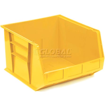 Quantum Storage Systems Storage Bin, Plastic, Yellow, 11 in H, 16-1/2 in W QUS270YL